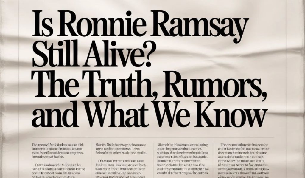 ronnie ramsay still alive