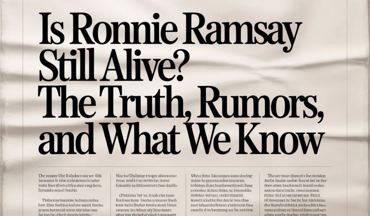Is Ronnie Ramsay Still Alive? The Truth, Rumors, and What We Know